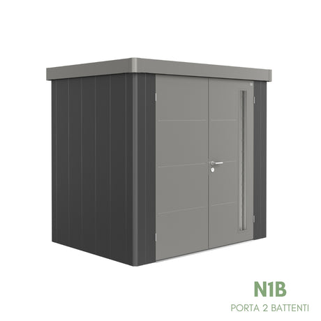 Neo Bicolore Porta Doppia - Casetta in lamiera