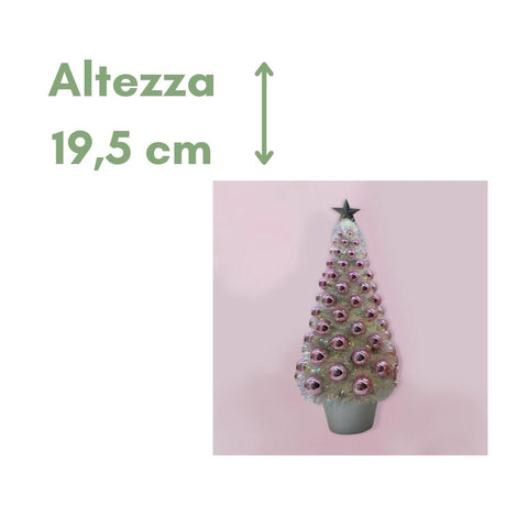 Piccolo Pino da Tavolo - Albero di Natale piccolo addobbato