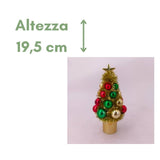 Piccolo Pino da Tavolo - Albero di Natale piccolo addobbato