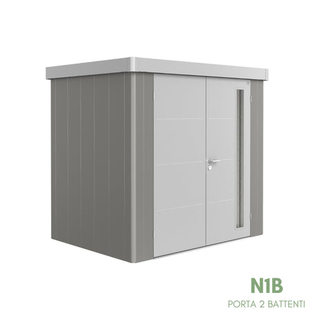 Neo Bicolore Porta Doppia - Casetta in lamiera