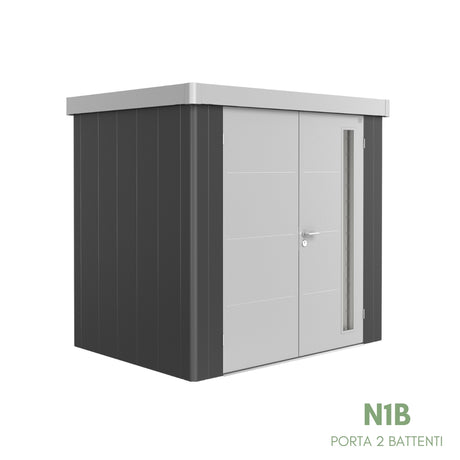 Neo Bicolore Porta Doppia - Casetta in lamiera