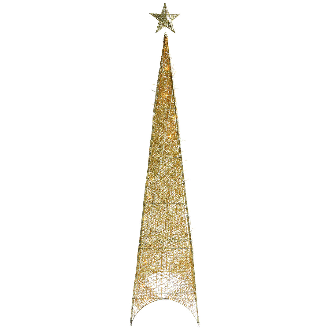 Piramide glitter dorata - Piramide di Natale