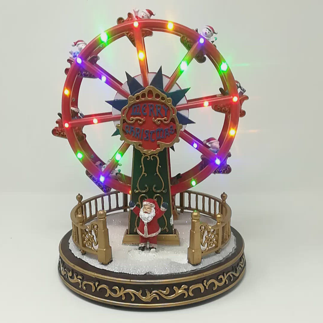 Ruota Panoramica con Babbo Natale - 	Giostra natalizia carillon