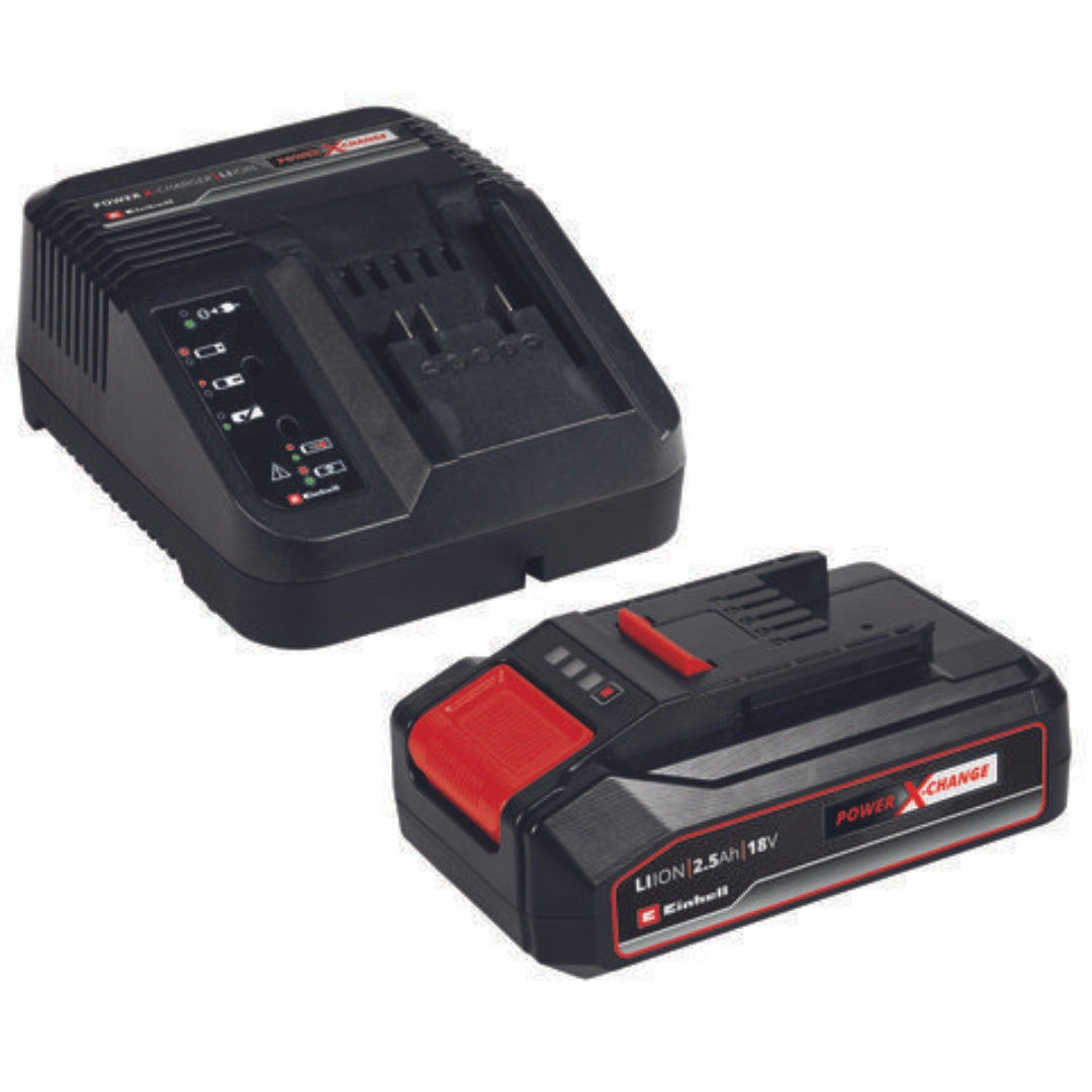 Power X-Change Starter Kit 18V 2,5Ah - Caricabatteria Einhell