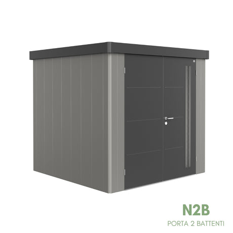 Neo Bicolore Porta Doppia - Casetta in lamiera