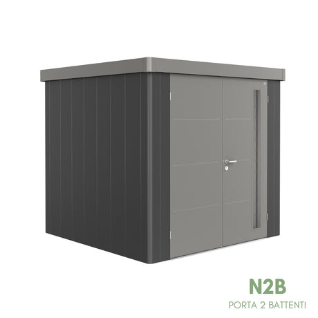 Neo Bicolore Porta Doppia - Casetta in lamiera