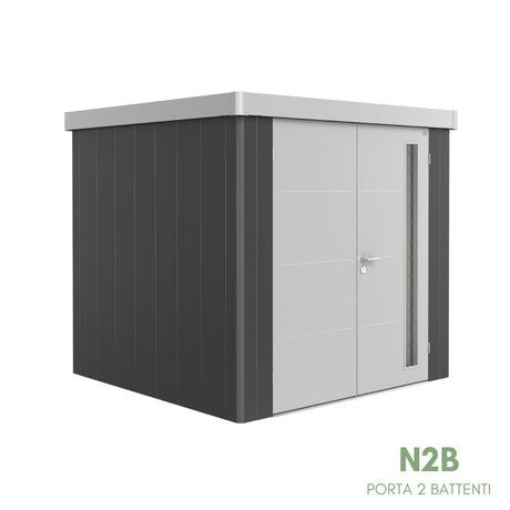 Neo Bicolore Porta Doppia - Casetta in lamiera