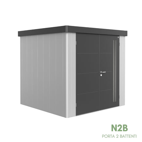 Neo Bicolore Porta Doppia - Casetta in lamiera