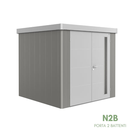 Neo Bicolore Porta Doppia - Casetta in lamiera