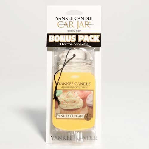 3 PROFUMATORI AUTO VANILLA CUPCAKE Profumatori Auto Yankee Candle