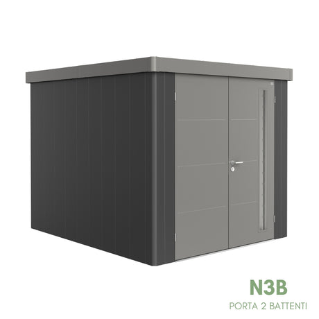 Neo Bicolore Porta Doppia - Casetta in lamiera