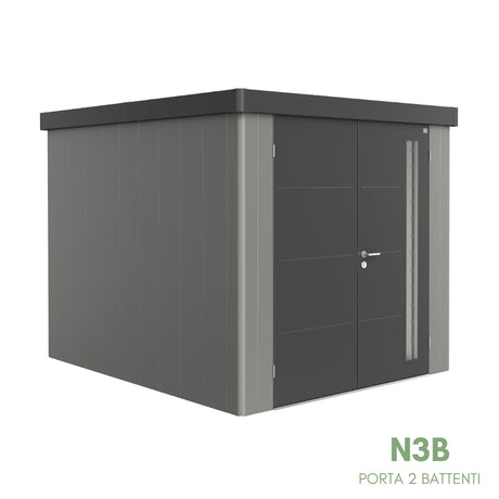 Neo Bicolore Porta Doppia - Casetta in lamiera