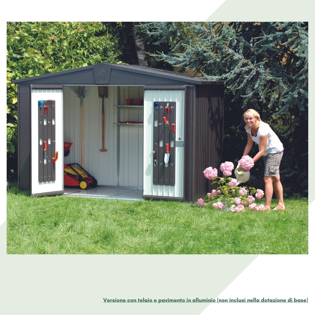 Europa - Casetta da giardino in acciaio