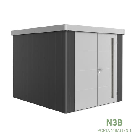 Neo Bicolore Porta Doppia - Casetta in lamiera