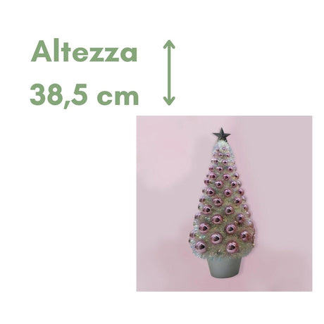 Piccolo Pino da Tavolo - Albero di Natale piccolo addobbato