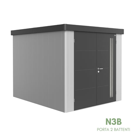Neo Bicolore Porta Doppia - Casetta in lamiera