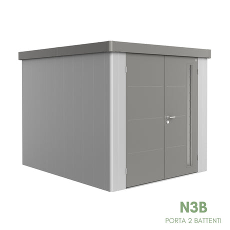 Neo Bicolore Porta Doppia - Casetta in lamiera
