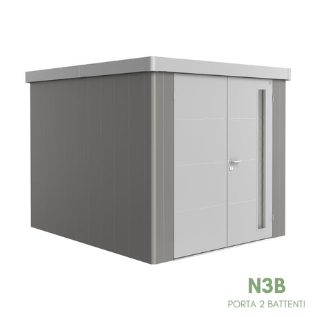 Neo Bicolore Porta Doppia - Casetta in lamiera