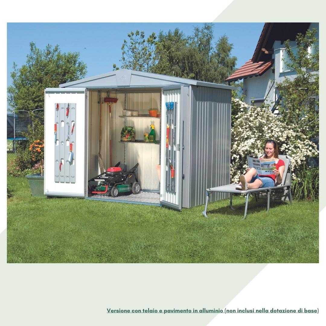 Europa - Casetta da giardino in acciaio
