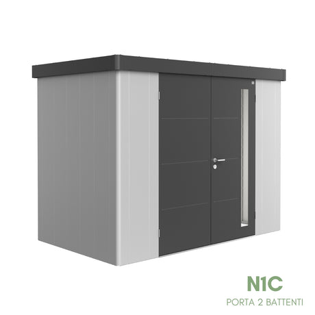 Neo Bicolore Porta Doppia - Casetta in lamiera