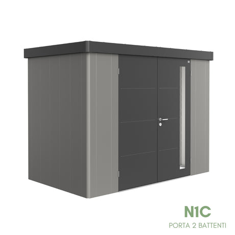 Neo Bicolore Porta Doppia - Casetta in lamiera