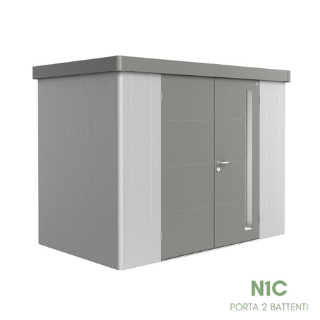 Neo Bicolore Porta Doppia - Casetta in lamiera