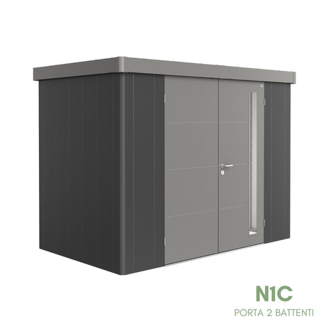 Neo Bicolore Porta Doppia - Casetta in lamiera
