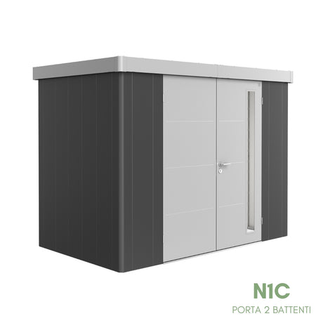 Neo Bicolore Porta Doppia - Casetta in lamiera