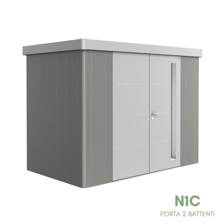 Neo Bicolore Porta Doppia - Casetta in lamiera