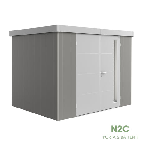 Neo Bicolore Porta Doppia - Casetta in lamiera