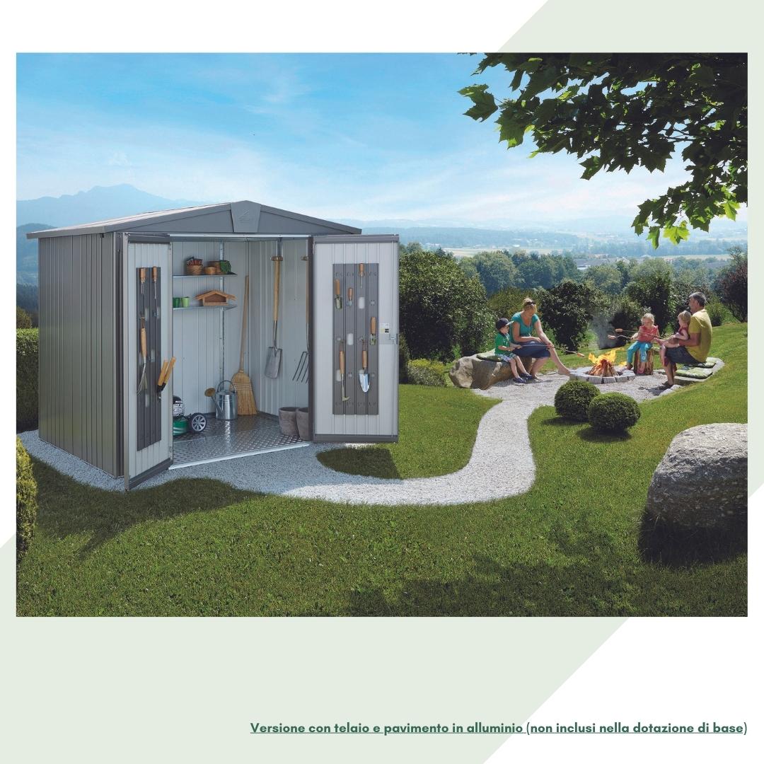 Europa - Casetta da giardino in acciaio