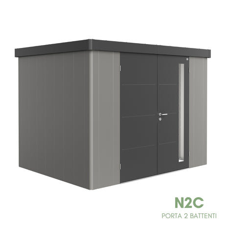 Neo Bicolore Porta Doppia - Casetta in lamiera