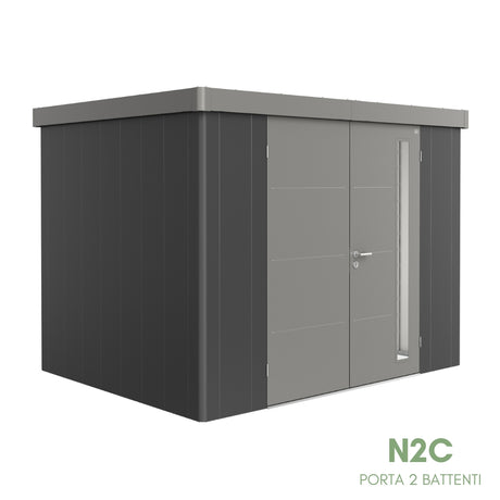 Neo Bicolore Porta Doppia - Casetta in lamiera