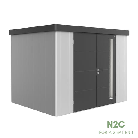 Neo Bicolore Porta Doppia - Casetta in lamiera