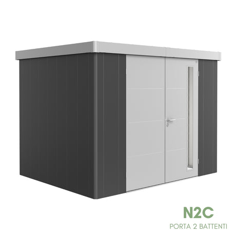 Neo Bicolore Porta Doppia - Casetta in lamiera