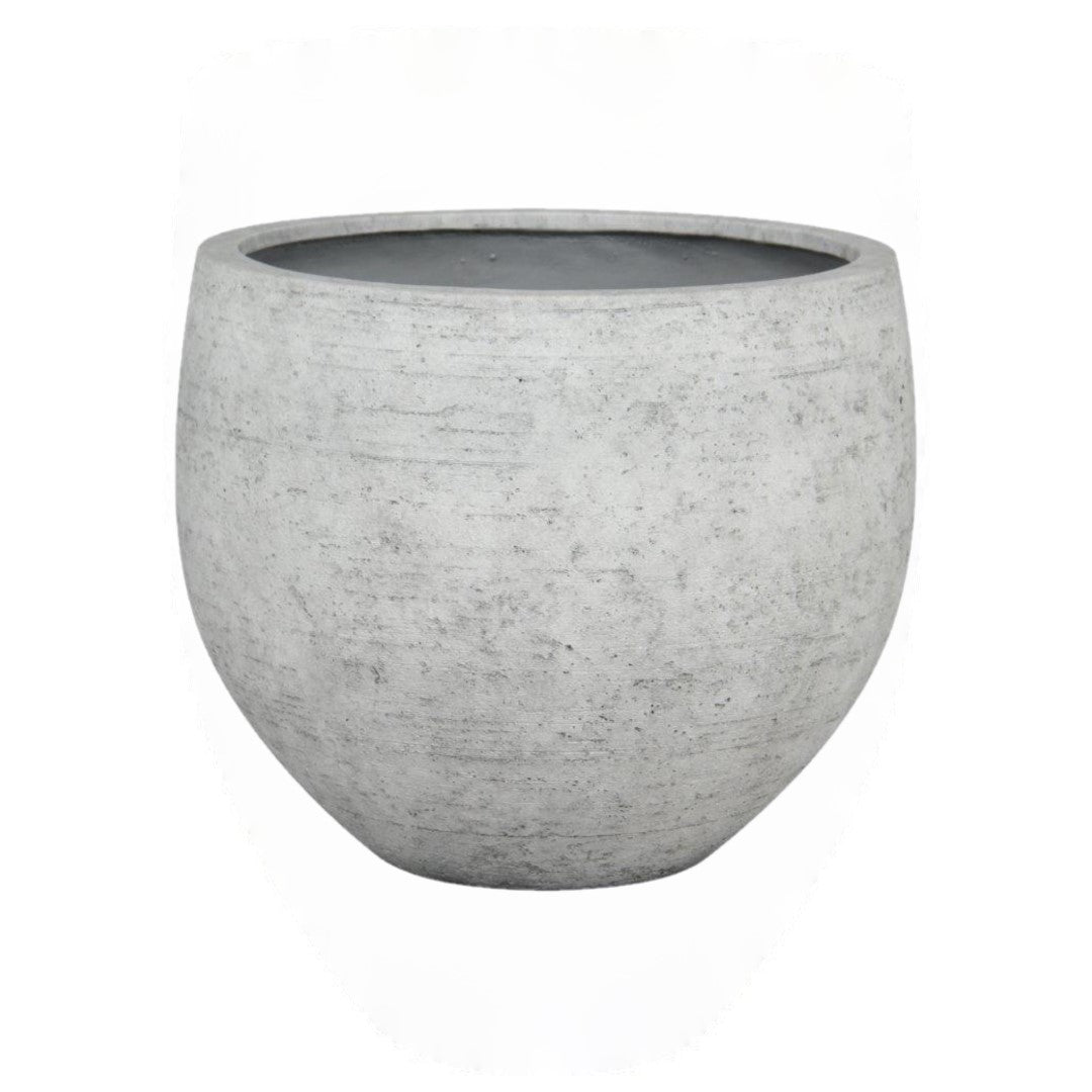 Vaso a Sfera color Cenere - Vaso tondo grande