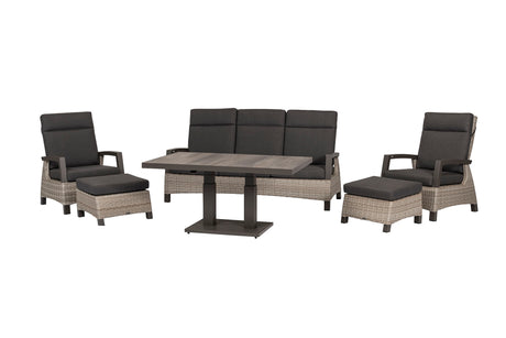 Majestic - Salotto da giardino 5 posti