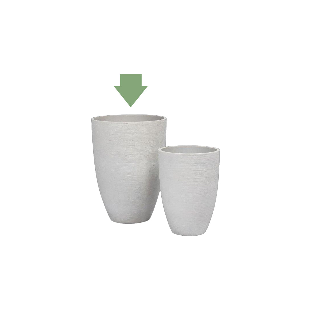Vaso in Sand Fiber Ø 40 e Ø 52 cm - Vaso a colonna moderno