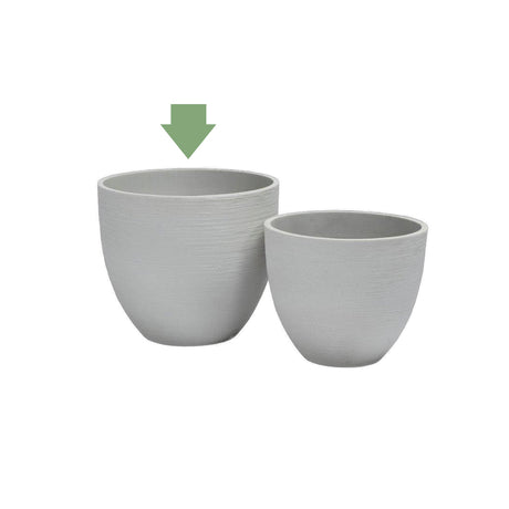 Ciotola in Sand Fiber Ø 42 e Ø 50 cm - Ciotole di fiori per esterno