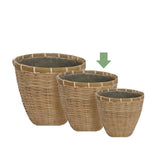 Vaso Esotico per Interni - Vaso in bamboo intrecciato