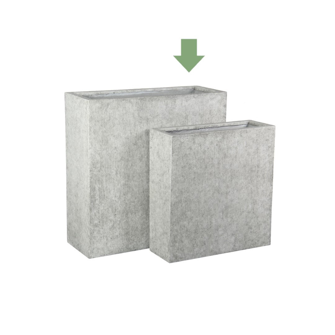 Fioriera in Ficonstone Cenere - Fioriera di design