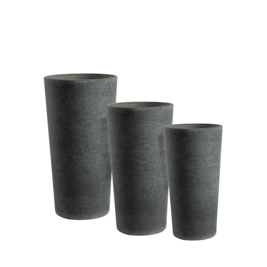 Elegante Vaso Effetto Pietra - Vasi a cono da esterno
