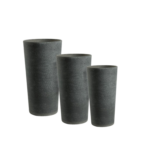 Elegante Vaso Effetto Pietra - Vasi a cono da esterno