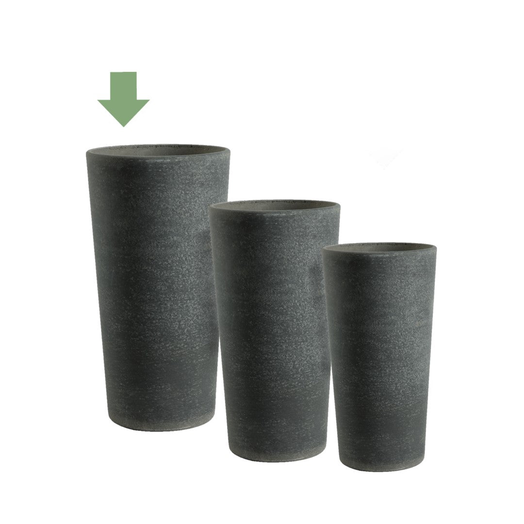 Elegante Vaso Effetto Pietra - Vasi a cono da esterno