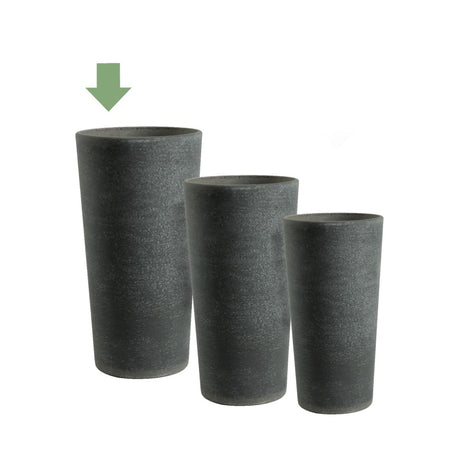 Elegante Vaso Effetto Pietra - Vasi a cono da esterno