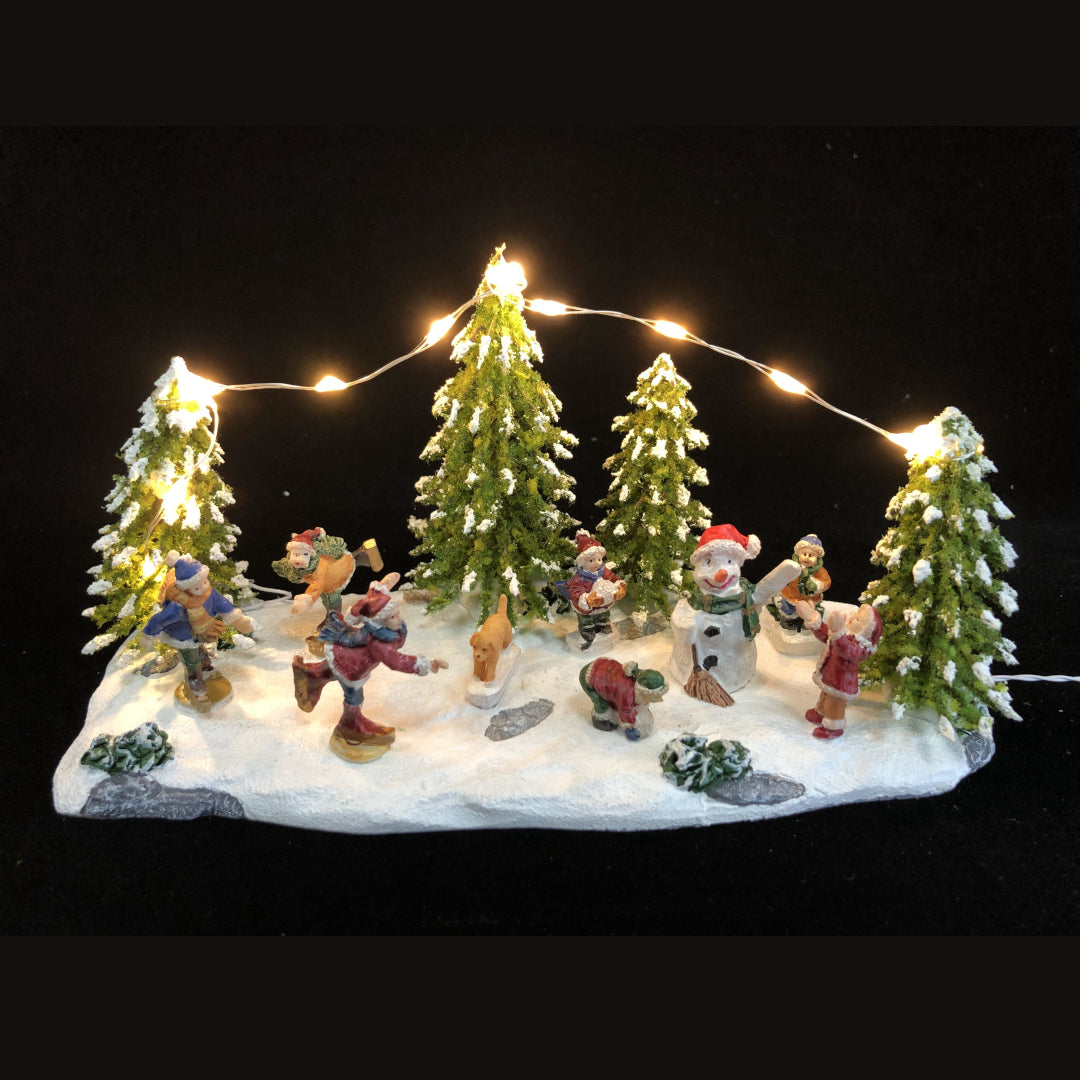 Miniatura Bambini nel Bosco - Bosco di Natale
