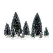 Set 10 Alberi Innevati - Alberi per villaggio natalizio