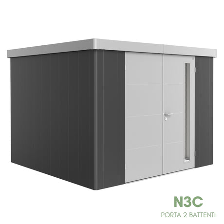 Neo Bicolore Porta Doppia - Casetta in lamiera