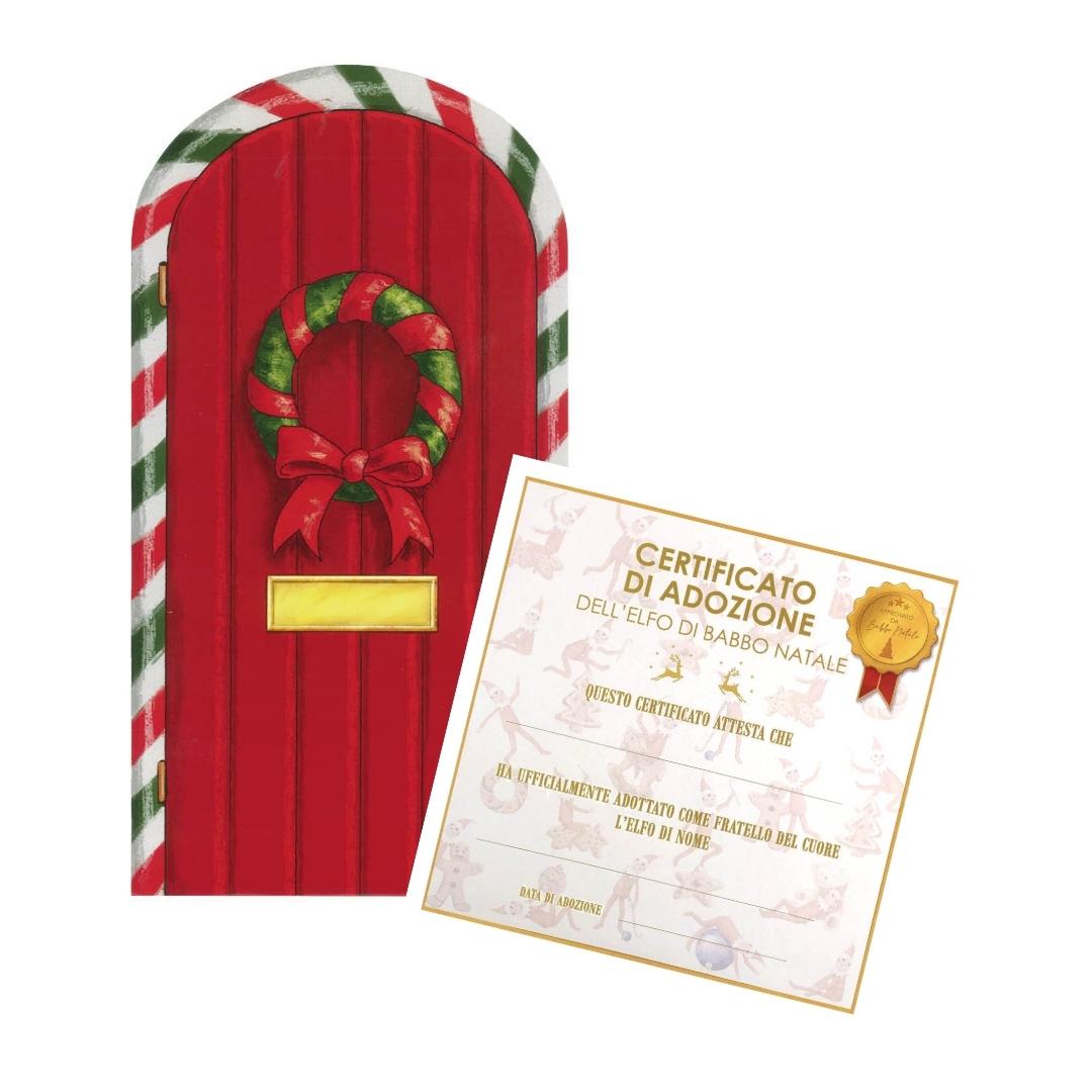 Kit Porta magica e Certificato di Adozione - Elfo di Babbo Natale