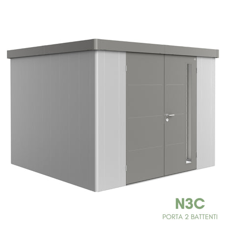 Neo Bicolore Porta Doppia - Casetta in lamiera
